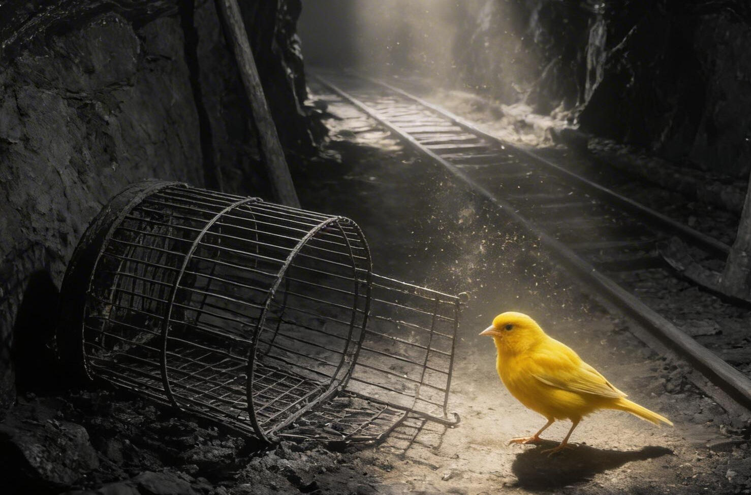 Canary in a coal mine